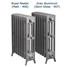 CI-RG-4-D-06-07 - Royal Georgian 4 Column Cast Iron Radiator H357mm x W626mm CI-RG-4-D-06-07 - Royal Georgian 4 Column Cast Iron Radiator H357mm x W626mm